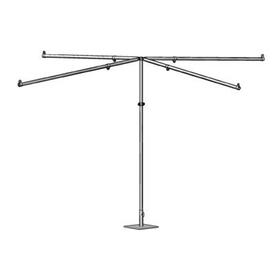 Umbrella using 2" Pole 18'-8" Span