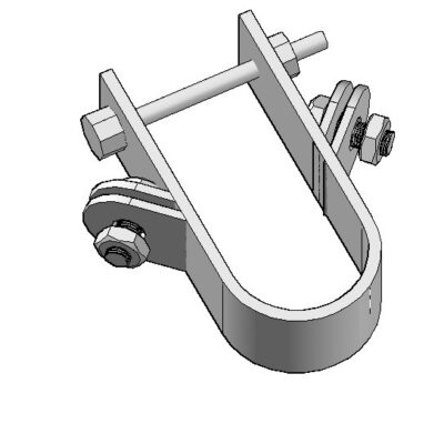 C1134-CD Double Tube Corner Clamp Double Tube Corner Two Tab Screw Style