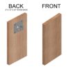 C1278 Wall Clamp Plate With Wood Backing - A-SquareParts Wood Back Clamp Plate
