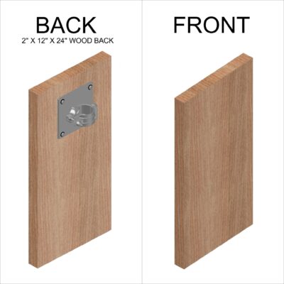 C1278 Wall Clamp Plate With Wood Backing - A-SquareParts Wood Back Clamp Plate