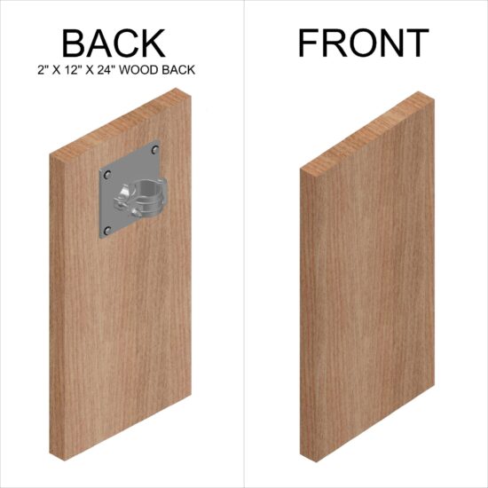 Wood Back Clamp Plate