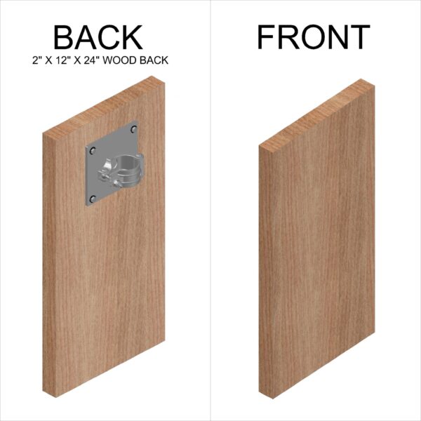Wood Back Clamp Plate