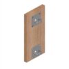 C1278 Wall Clamp Plate With Wood Backing - C-SquareParts Wood Back Clamp Plate