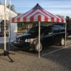 Flag Tent - Pop up tent with Van Parking Pop-Up Flag tent 10x10