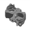 C1044-B Fixed Pipe Clamp 2in - 2in-Layout1 Pole Clamp - Fixed Parallel - 0 Degree Twist