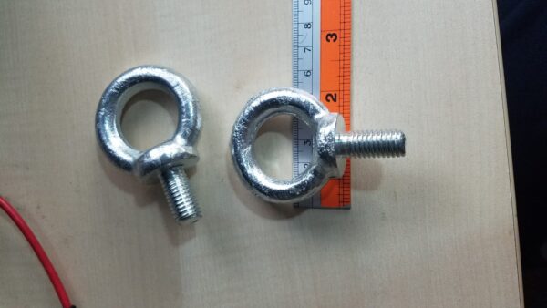 EyeBolt M12x23 (2" x 1") for Fittings guy line support eye bolt for tent guy line