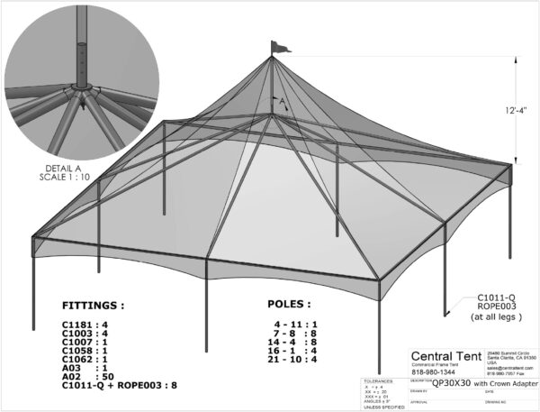 30x30 Quick Peak (2 in. Conversion)