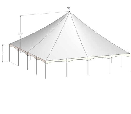 40x40 Quick Peak Tent Conversion