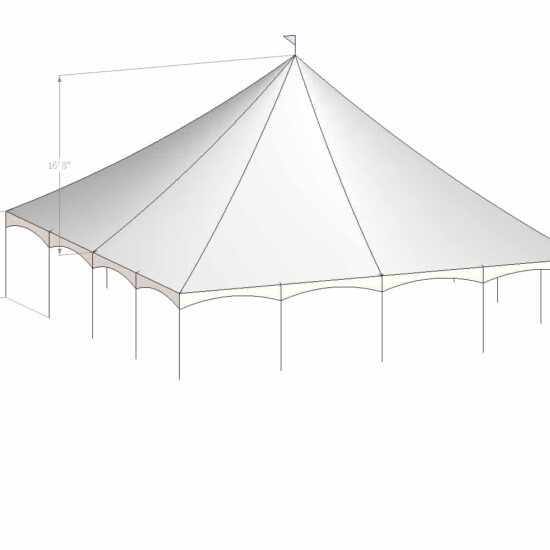 40x40 Quick Peak Tent Conversion