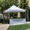 Pop-Up-Tent-with-white-top-and-white-bally-rails 10x10 Commercial Pop-Up Top and Frame with Bally Rails