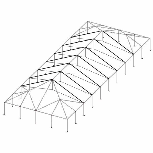 40x100 Quick Track Keder Frame Tent Standard 2 in (1) 40x100 Quick Track Keder Tent