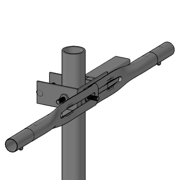 C1552-B Bally Rail Pole Clamp with 2 Studs for 2-3.5 in pole