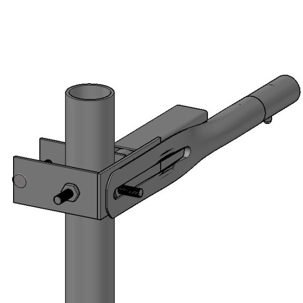 C1552-B Bally Rail Pole Clamp with 2 Studs for 2-3.5 in pole