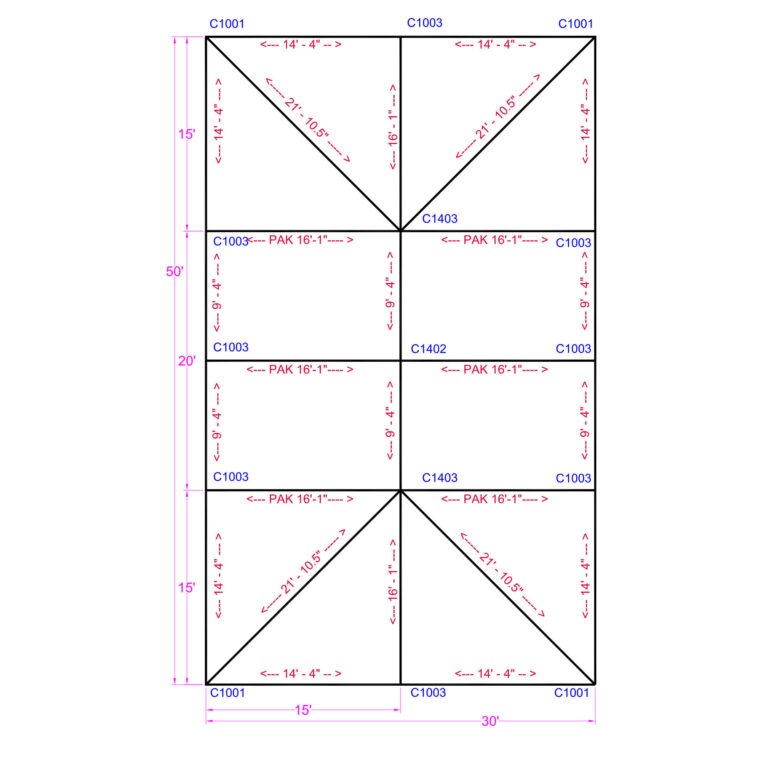 30x50 Quick Track Series Keder Frame Tent