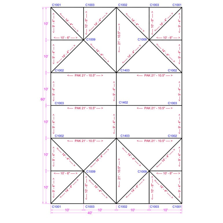 40x60 Quick Track Keder Frame Tent