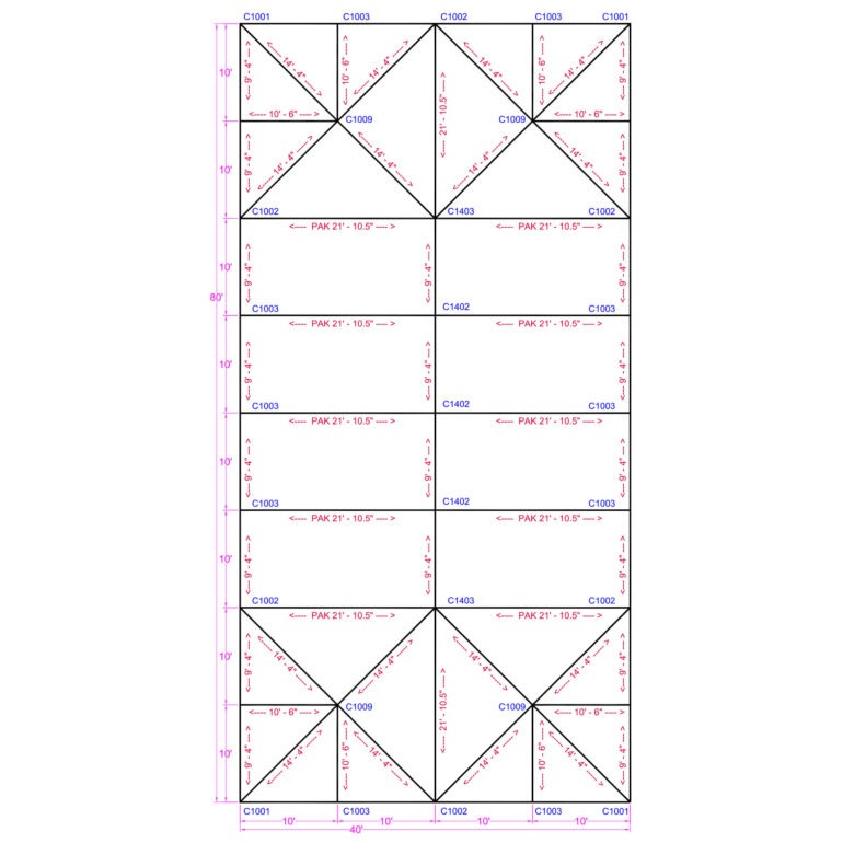40x80 Quick Track Keder Frame Tent