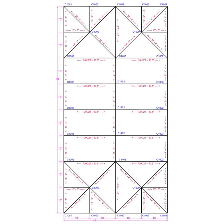 40x80 Quick Track Keder Frame Tent