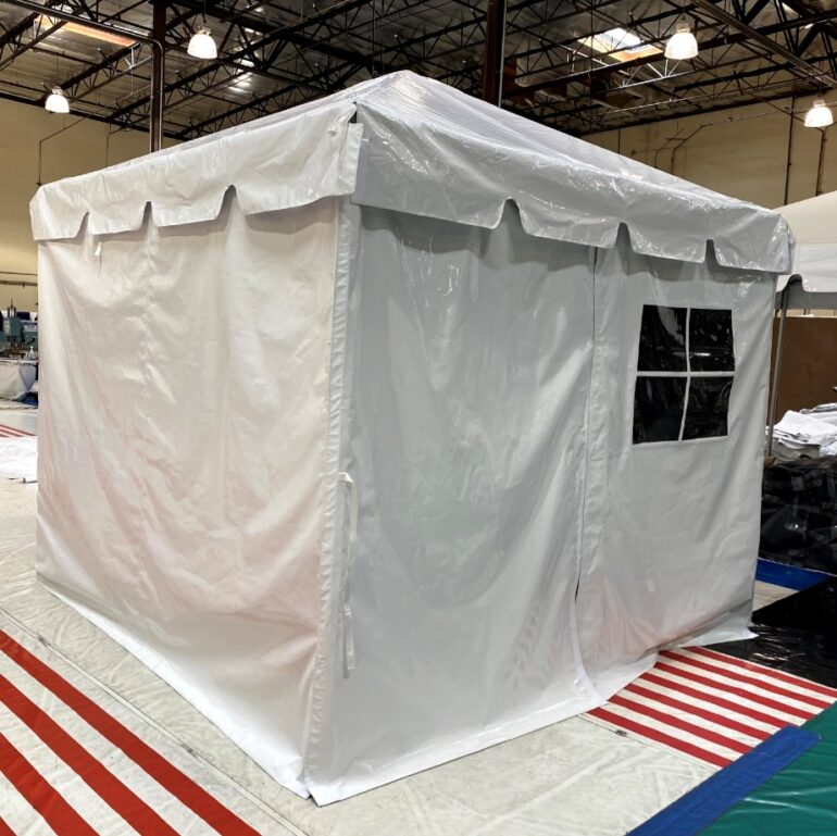 10x10 Stage / Registration / Ticket / Service / Triage enclosed Tent