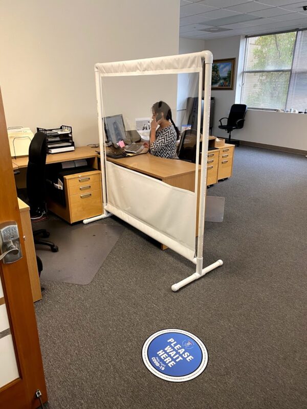 6x5 Partition with Plastics Frame Portable Partition Divider with Plastics Frame