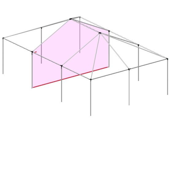 in-tent sidewall partition divider for inside of frame tent