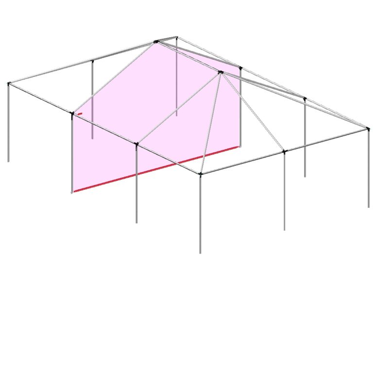 in-tent sidewall partition divider for inside of frame tent