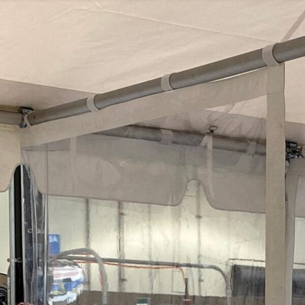 Velcro Secure to poles Illustration