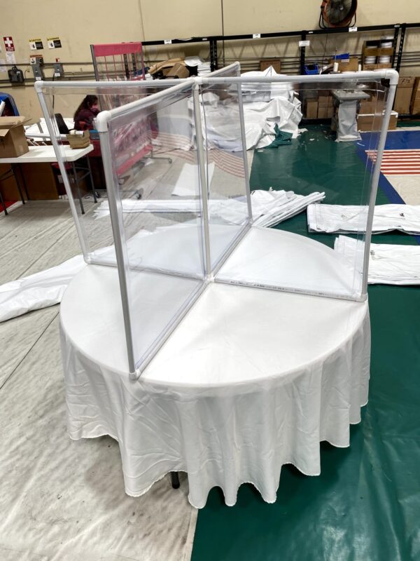 Round table partition 60 in. Round table partition 60 in.