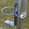 Fire extinguisher holder for tent legs