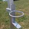 Fire extinguisher holder for tent legs Fire extinguisher holder for tent legs