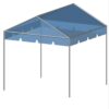 10x10 Gable Marquee Frame Tent with standard valance
