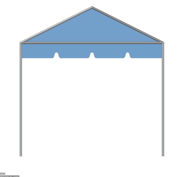 10x10 Gable Standard Valance Front 2022 10x10 Gable Marquee Frame Tent with standard valance