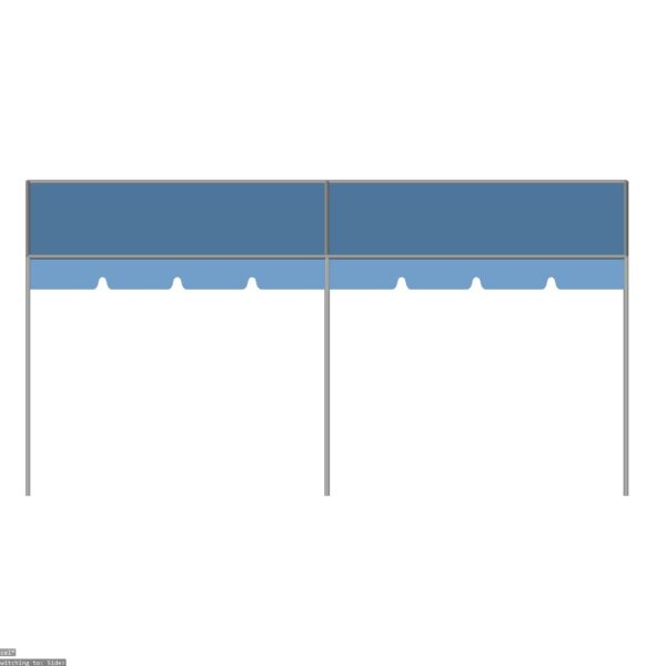 10x20 Gable Standard Valance Side 2022 10x10 Gable Marquee Frame Tent with standard valance