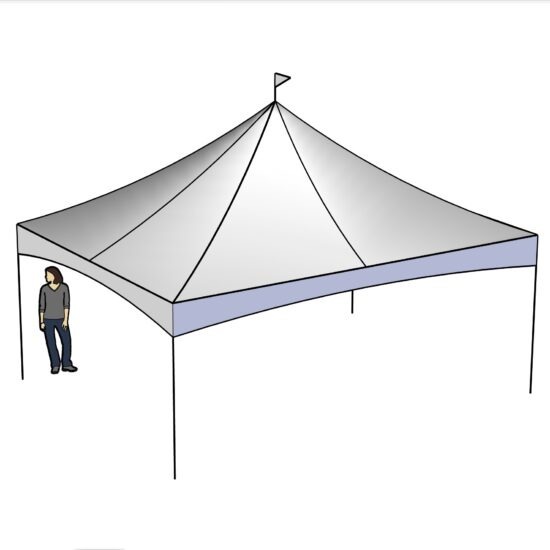 15x20 Quick Peak Tent 20 ft span
