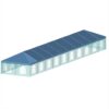 20x100 Standard Hip End Valance with Sidewall Windows 20x100 Standard Hip End Valance with Sidewall Windows