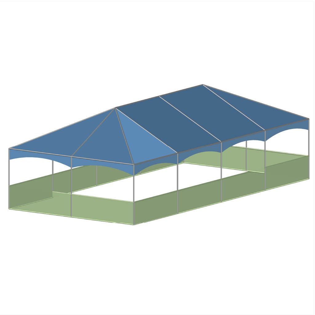 20x40 commercial frame tent shop