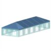 20x60 Standard Hip End Valance with Sidewall Windows