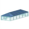 20x60 Standard Hip End Valance with Sidewall Windows 20x60 Standard Hip End Valance with Sidewall Windows
