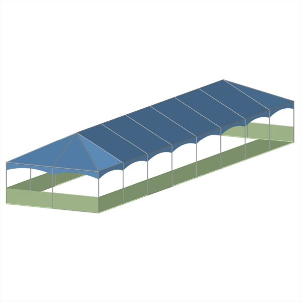 20x80 Standard Hip End Tension Valance with Bally Rail