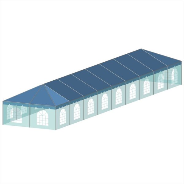 20x90 Standard Hip End Valance with Sidewall Windows 20x90 Standard Hip End Valance with Sidewall Windows