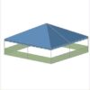 30x30 Standard HIp End Valance Bally 3D