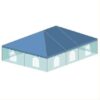 30x40 Standard Hip End Valance Sidewall