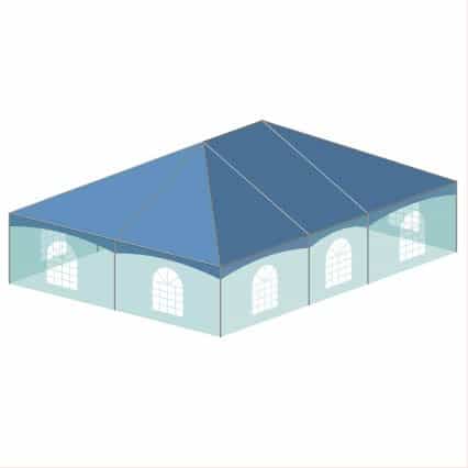 30x40 Standard hip EndTension Valance Sidewall 3D 30x40 Standard hip EndTension Valance Sidewall 3D