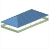30x60 Standard Hip End Valance Bally 3D