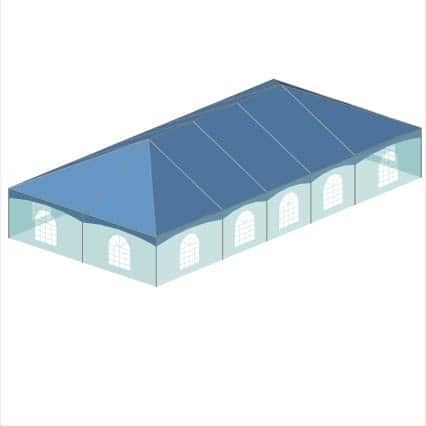 30x60 Standard HIp End Tension Valance Sidewall 3D 30x60 Standard HIp End Tension Valance Sidewall 3D