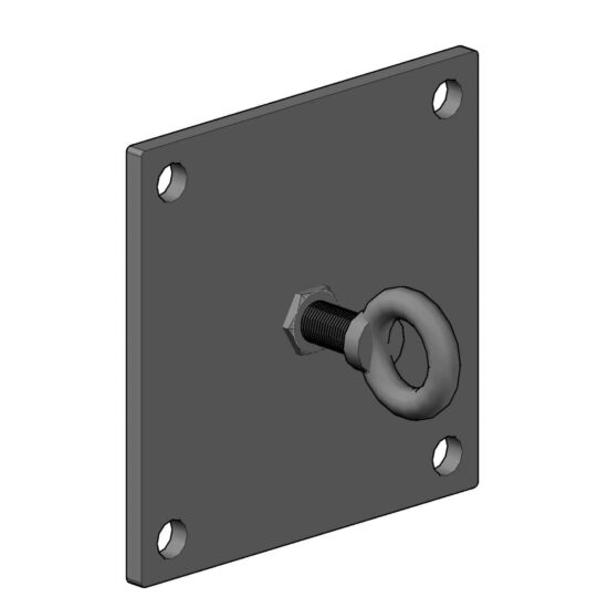 C1011-S3 Base Plate with flushed thread with eyebolt