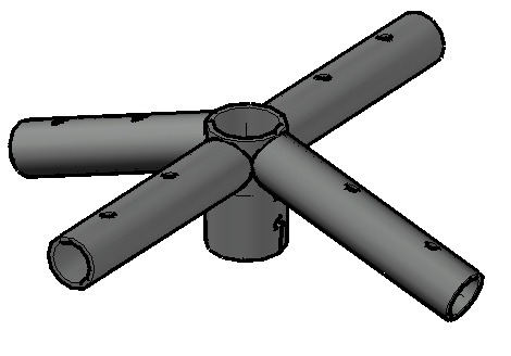 C1057-R Ridge Top Tee for QP C1057-R Ridge Top Tee for Quick peak