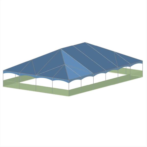 40x60 Standad Hip End Tension Valance with Bally Rails 3D 40x60 Standad Hip End Tension Valance with Bally Rails 3D