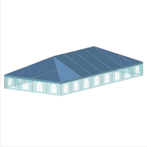 40x80 Standard Hip End Valance With Sidewall 3D 40x80 Standard Hip End Valance With Sidewall 3D