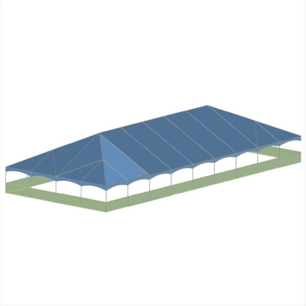 40x90 Standard HIp End Tension Valance with Bally Rails 3D 40x90 Standard HIp End Tension Valance with Bally Rails 3D