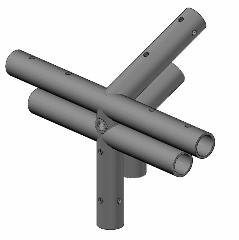 C1082 Double Tube Tee Joint